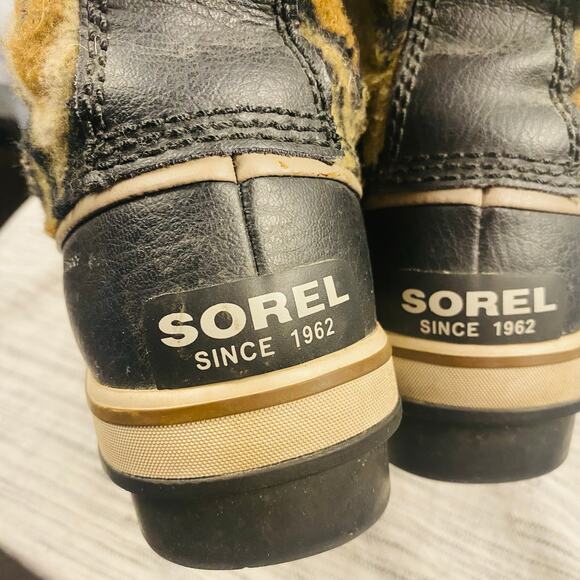 Sorel Tofino Chevron Pattern Lace Up Calf Height Winter Snow Boots Size 9 - Picture 6 of 9